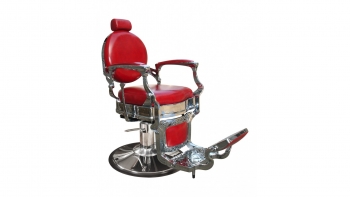 Мужское кресло для барбершопа "Titan Red"