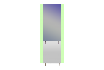 Парикмахерское зеркало "Люксор Престиж" с подсветкой